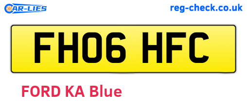 FH06HFC are the vehicle registration plates.