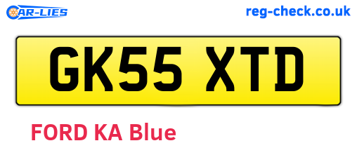 GK55XTD are the vehicle registration plates.