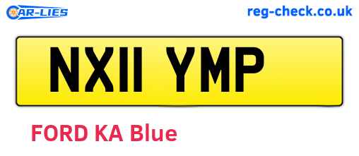 NX11YMP are the vehicle registration plates.