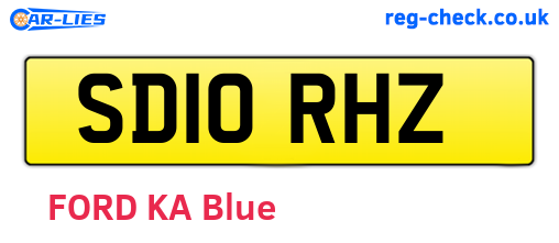 SD10RHZ are the vehicle registration plates.