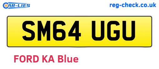 SM64UGU are the vehicle registration plates.