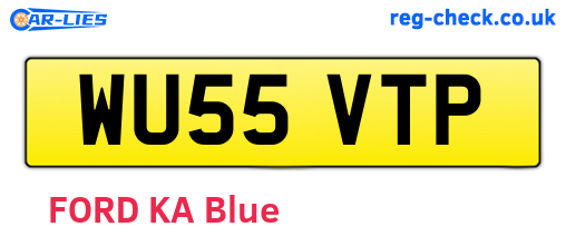 WU55VTP are the vehicle registration plates.