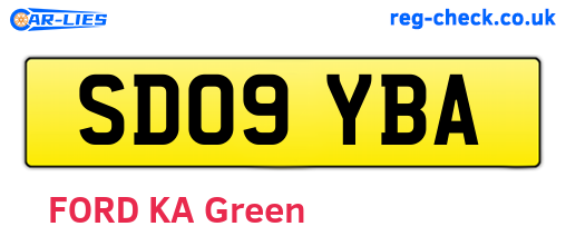 SD09YBA are the vehicle registration plates.