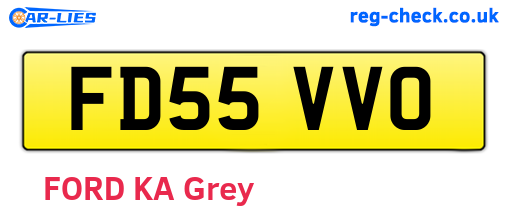 FD55VVO are the vehicle registration plates.