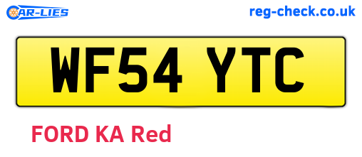 WF54YTC are the vehicle registration plates.