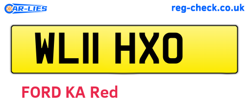 WL11HXO are the vehicle registration plates.