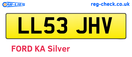 LL53JHV are the vehicle registration plates.