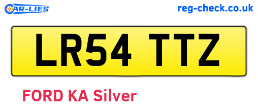 LR54TTZ are the vehicle registration plates.