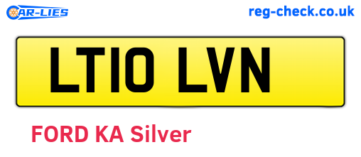LT10LVN are the vehicle registration plates.