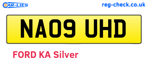 NA09UHD are the vehicle registration plates.