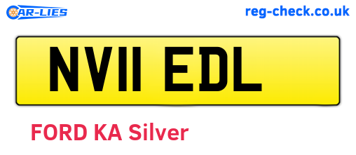NV11EDL are the vehicle registration plates.