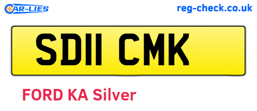 SD11CMK are the vehicle registration plates.