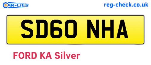 SD60NHA are the vehicle registration plates.