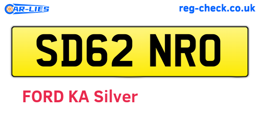 SD62NRO are the vehicle registration plates.