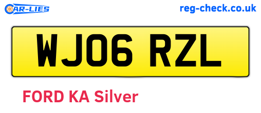 WJ06RZL are the vehicle registration plates.
