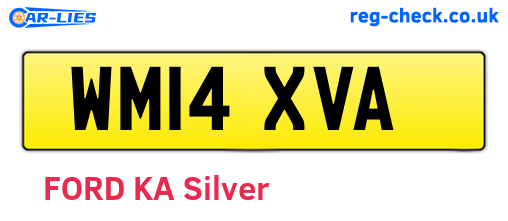 WM14XVA are the vehicle registration plates.