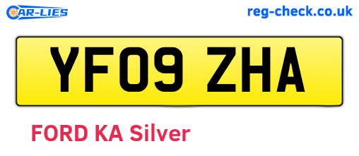 YF09ZHA are the vehicle registration plates.