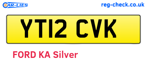 YT12CVK are the vehicle registration plates.