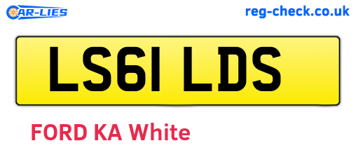 LS61LDS are the vehicle registration plates.