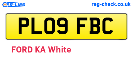 PL09FBC are the vehicle registration plates.