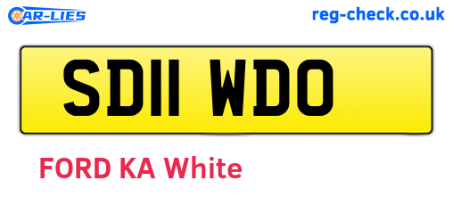 SD11WDO are the vehicle registration plates.