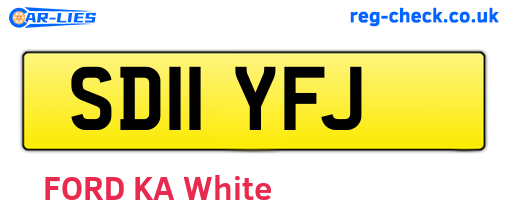 SD11YFJ are the vehicle registration plates.