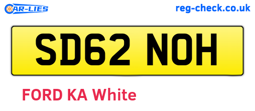 SD62NOH are the vehicle registration plates.