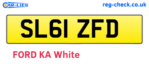 SL61ZFD are the vehicle registration plates.