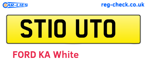 ST10UTO are the vehicle registration plates.