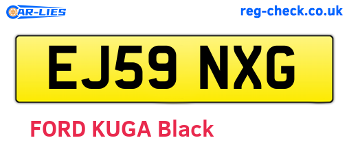 EJ59NXG are the vehicle registration plates.