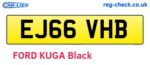 EJ66VHB are the vehicle registration plates.