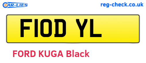 F10DYL are the vehicle registration plates.
