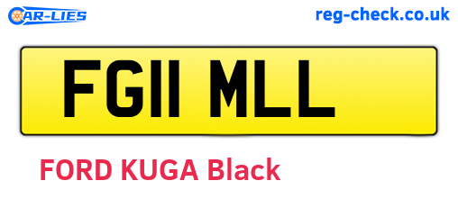FG11MLL are the vehicle registration plates.
