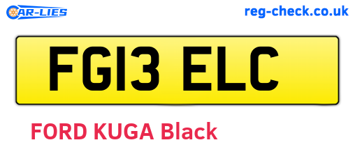 FG13ELC are the vehicle registration plates.