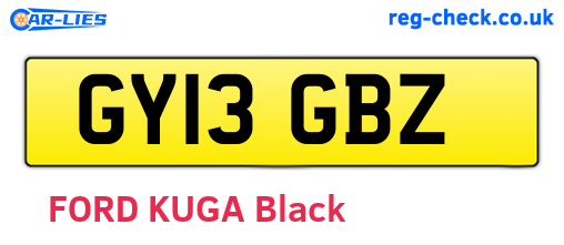GY13GBZ are the vehicle registration plates.