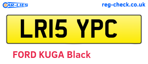 LR15YPC are the vehicle registration plates.