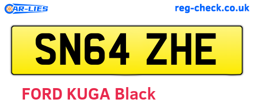 SN64ZHE are the vehicle registration plates.