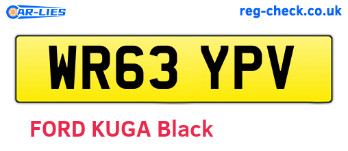 WR63YPV are the vehicle registration plates.
