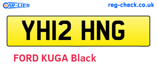 YH12HNG are the vehicle registration plates.
