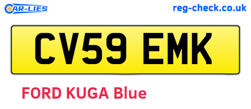 CV59EMK are the vehicle registration plates.