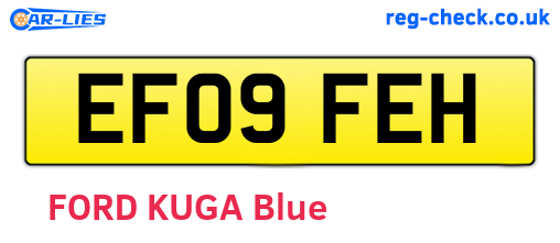 EF09FEH are the vehicle registration plates.