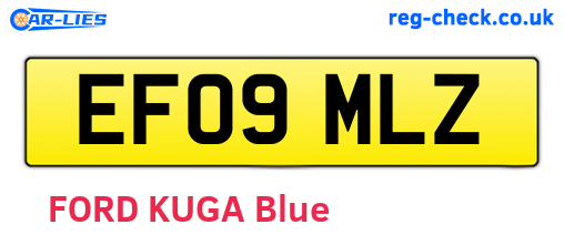 EF09MLZ are the vehicle registration plates.