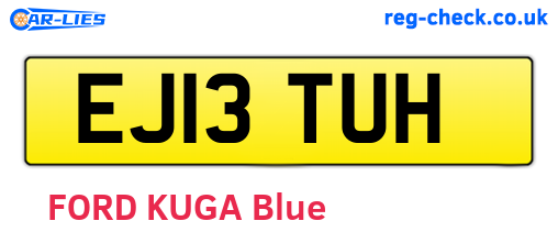 EJ13TUH are the vehicle registration plates.