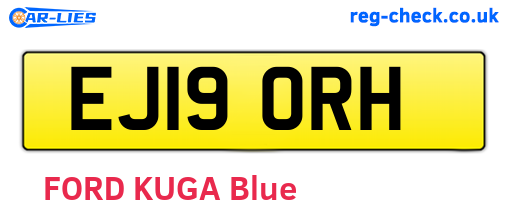 EJ19ORH are the vehicle registration plates.