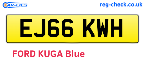EJ66KWH are the vehicle registration plates.