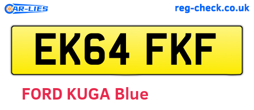 EK64FKF are the vehicle registration plates.