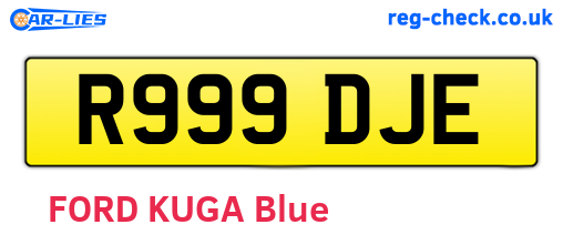 R999DJE are the vehicle registration plates.
