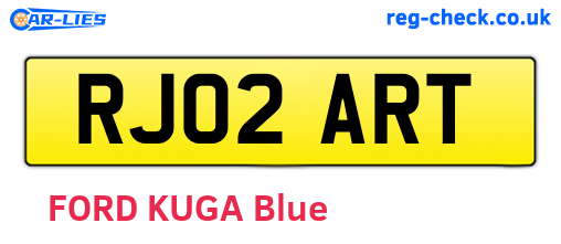 RJ02ART are the vehicle registration plates.
