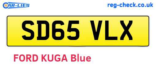 SD65VLX are the vehicle registration plates.