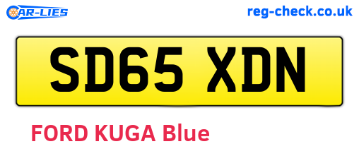 SD65XDN are the vehicle registration plates.